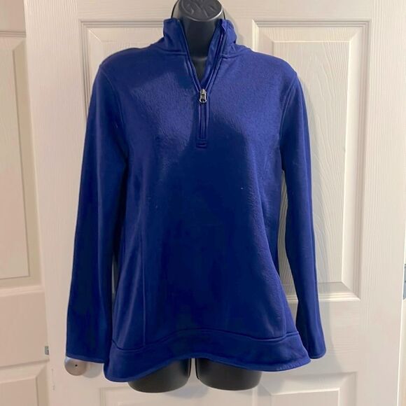 Blue Eddie Bauer Quarter Zip Jacket - Picture 1 of 3